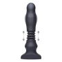 Thunderplugs Silicone Swelling and Thrusting Plug with Remote Control, 1 Count, Black
