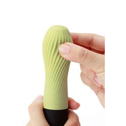 iroha Zen MATCHA Soft Silicone Women Vibrator, Intimate Waterproof Personal Dildo Massager, Clitoral Stimulator Battery Powered Multi Speed Vibration Wand, HMZ-01 Green