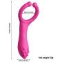 Women G-Spot Rabbit Waterproof Rechargeable 3 Motors Dildo Vibrator - Saprex® Silicone Clitoris Vagina Penis Stimulator Massager Sex Things for Men, Women and Couples #Peach