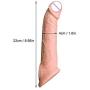 10 inch Soft Lock Sleeve Ring for Men Waterproof Color Flesh