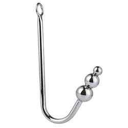 Sexbaby Anal Hook Sex Toys Steel Slave Games for Lover,Unisex Rope Hook Products with 3 Balls