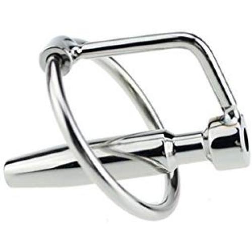 Gloryelenxs Stainless Steel Hollow Urethral Sounding Dilators Penis Plug with Glans Rings Catheters