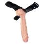 MXYLYM9 Strǎp ǒn Hǎrněss fǒr Pěgging, Perfect for Beginners Casual Toys Strong Flexible Huge for Women Men Flesh Color PVC+ Artificial Leather Pants (L:11.4inch, W: 1.96inch)
