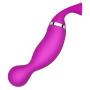 ARIRRA Licking Vibrator Tongue Oral Sex Toy Vibrator Blow Job Wand Massager 12 Speed Vibration and Suction