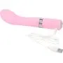 Pure Love Silicone G-Spot Vibrator Pink, Rechargeable and Multi Speed with Swarovski Crystal Button, Pretty Quilted Vibrator Pure Love Silicone G-Spot Vibrator Pink, Rechargeable and Multi Speed with Swarovski Crystal Button, Pretty Quilted Vibrator