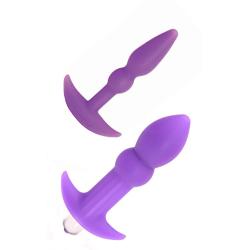 Tantus Perfect Plug Kit - Ultra-Premium Silicone Anal Butt Plugs - Purple