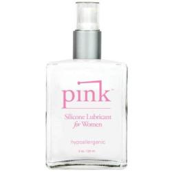 USA Wholesaler- 26579962-Pink Silicone Lube - 4 Oz Glass Bottle