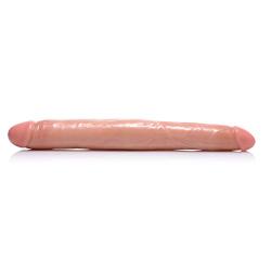 Sexflesh Realistic Double Dong, Flesh, 17.5 Inch