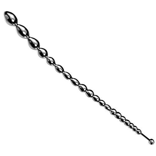 Beauty Molly Stainless Steel Urinary Plug Beaded Stimulate urethral Dilator Masturbation Rod Male Beaded urethral Sounds Medical Themed Penis Plug, 9.67 inch