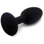 3PCS Black Butt Plug for Beginner Silicone Anal Plug Adult Products Anus Muscles Trainer Suction Cup with Stainless Steel Ball Inside