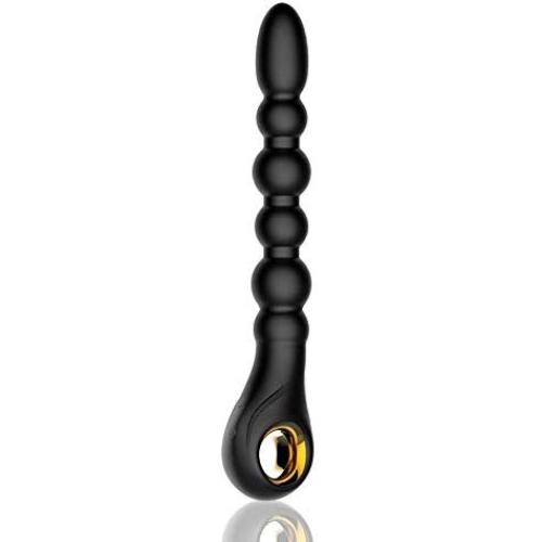 FST Anal Beads Vibrator with Dual Motors, Medical Grade Silicone, G-Spot Stimulator Prostate Massager Waterproof USB Charge Butt Plug Anal Vibrations Sex Toy for Women Men Couple