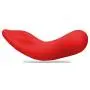 Lickerlish 10-Mode USB Rechargeable Red Silicone Clitoral Vibrator, 5 Ounce