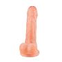 HPPYTS Beginners 6.1 Inch - Flexible Personal Body Massager Realistic Dîdlɔ Strong Suction Cup Hands-Free Play Women(Color : Skin)