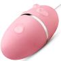 Dual Motor Waterproof Quiet Pleasure 7-Speed Sucking USB Cable Rechargeable Double Head Bu-llet Vibrating Vǐbrǎtǒr Restore Pain Simple and Convenient Suction Handheld Color Pink