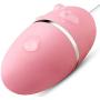 Double Head 7-Speed Waterproof Dual Motor Silent USB Rechargable Small for Deep Tissue Massager Handheld Pink