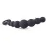 ❤ Moafh Soft Silicone Beads Plug Back Neck Massage Vibrantor for Women Men Couple - Black