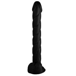 Full 12 in Realistic and Soft 100% Waterproof Big Size Toy - Black - Gaozhonggaosan