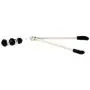 Eastern Delights Elite Nipple Clamps, Silver Color with Black Pendant Eastern Delights Elite Nipple Clamps, Silver Color with Black Pendant