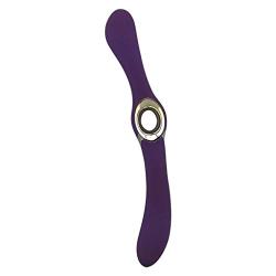 LTY Double-Head Silicone Vibra&tor USB Rechargeable Massage Stick for Women T-Shirt (Color : Purple)