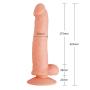 Llx 10 Powerful Vǐǐbrations Wand Thrûsting Rőtating Realistic Likelike Toy with Strong Sûctiőn Cûp HandsFree Play (Color : Brown)