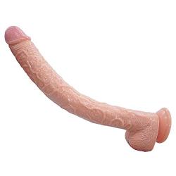 TTQQJJ Huge Realistic Dicks Lifelike Massagers Size Massager with Strong Suction Cup-Flesh-mobaidanche