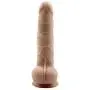 Veiny George 8 Inch Dildo with Stretchable Skin, Realistic Moving Skin Cock with Suction Cup By New York Exotic Novelties (8, Flesh)NYSE0017
