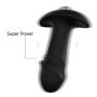 Huluda 7 Speeds Silicone Vib Anál Plug Būtt Vibe Waterproof Toys for Men Women