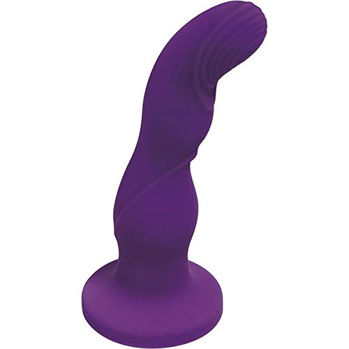 Evolved Novelties Love Harnessed Silcone Rechargeable G-Spot and P-Spot Simulating Strap-on Vibe-Purple