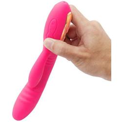 Skin Friendly Silicone Massager, LED High-Speed Powerful for Sports Recovery & Muscle Aches,Makes You Relax for Muscle Relax, Use in Bedroom, Bathroom. Ðildó Toys (ML-Soft Pink)