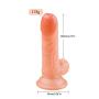 HPPYTS Beginners 6.1 Inch - Flexible Personal Body Massager Realistic Dîdlɔ Strong Suction Cup Hands-Free Play Women(Color : Skin)