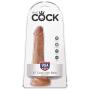 Pipedream Products King Cock with Balls, Tan, 6"