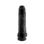 Pipedream King Cock with Balls, Black, 11 Inch