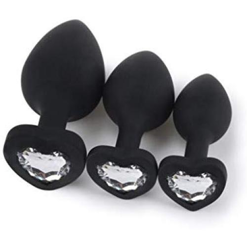 MXD 3 Piece Set of Anàl Plug Soft and Comfortable Silicone Personal Game Massage Bǔtt Toy Waterproof T-Shirt