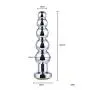 Perfect Size Metal Anal Hook Butt Plug with Balls Anal Dildo Prostate Plug Stainless Steel Anal Toys Iron Tree with Crystal