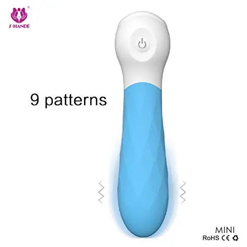 Wand Mini Wireless Electric Powerful Massager, Personal Portable Pocket Fashionable Travel Quiet Waterproof, 9 Frequency Relax for Back Neck Shoulders Body Massage -Blue Wand Mini Wireless Electric Powerful Massager, Personal Portable Pocket Fashionable Travel Quiet Waterproof, 9 Frequency Relax for Back Neck Shoulders Body Massage -Blue
