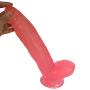 JRZDFXS Silicone 12in Female Double Pleasure Suction Massager - Flexible Soft Wand for Female Beginner Personal Body (Color : Pink)