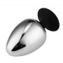 LLFX Large Anàl Plug Solid Metal with Silicone Base Anàl Expansion Toys Backpack
