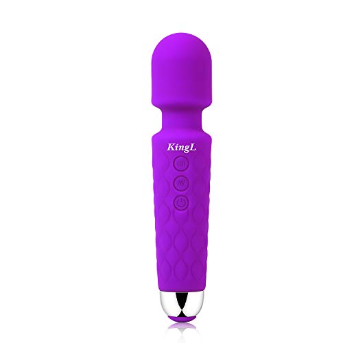 KingL Personal Massager Whisper Quiet Powerful Vibration, Waterproof, Handheld, Cordless for Neck Shoulder Back Body Massager, Sports Recovery & Muscle Aches