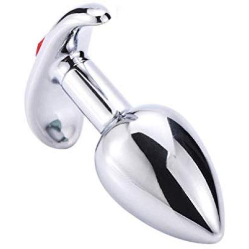 Oolong Silver Metal Ex-pan-sion Hand-held Handle Small Size Ȁmâl Plúg for Men for Women