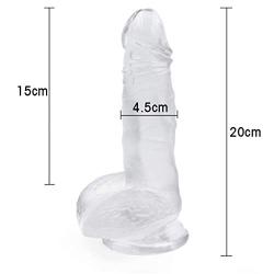 Lfcmf 7.87 inches Ultra-Realistic Large Suction Cup Ladies Massage