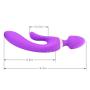 Wireless Handheld Wand Massager, Skin Friendly Silicone - USB Charging,10 Kinds of Silent Vibration ModeRelieve Muscle Pain