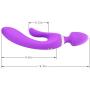 Handheld Wireless Waterproof Massage Vibraror, Skin Friendly Silicone, 10 Kinds of Silent Vibration Mode - USB Charging - Relieve Muscle Pain