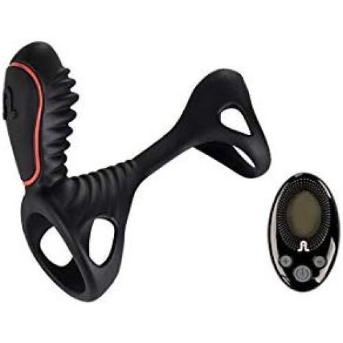 Adrien Lastic Gladiator Remote Controlled Cockring, Black