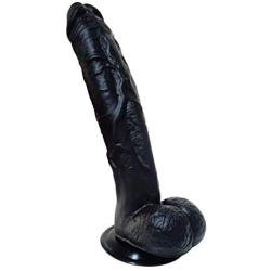 HYLHYL5-F Pěggìng Stràp ón, Huge Big Size Ultra-Soft Long Thick Ergonomic Designed Stick Double Skin-Safe Silicone Material for Women Black PVC Material Overall Length: 29cm/11.4in