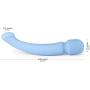 Cordless Body Massager - Dual Independent Motor - 3X Speeds 65x Patterns - Muscle & Sports Recovery - Strong Vibration - USB Rechargeable - Waterproof - Travel Friendly - Baby Blue