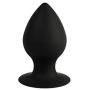 Silica Gel Fetish Plug Anal Butt Personal Massager,4 Size Black (S)