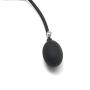 Scarlet Kitten Inflatable Dildo Gag Leather and Silicone for Women Men, Black