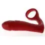 Uncut Asslock Pure Silicone Combo Cock Ring and Butt Plug (Red) Uncut Asslock Pure Silicone Combo Cock Ring and Butt Plug (Red)