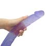 Aixidd Dîldɔ, Body Relax ，Waterproof Massage Hands-Free Belt Sucker Female Beginners Toy15.74inch,Transparent (Color : Blue)