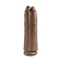 Pipedream Products King Cock 11" Two Cocks One Hole, Brown, 38.6 Lb